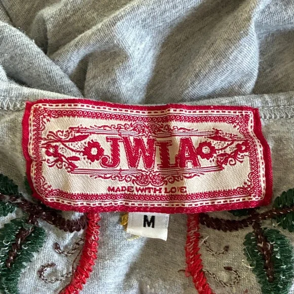 Johnny Was JWLA Love, Floral, and Birds Gray Tunic Dress - Size Medium - Picture 5 of 15